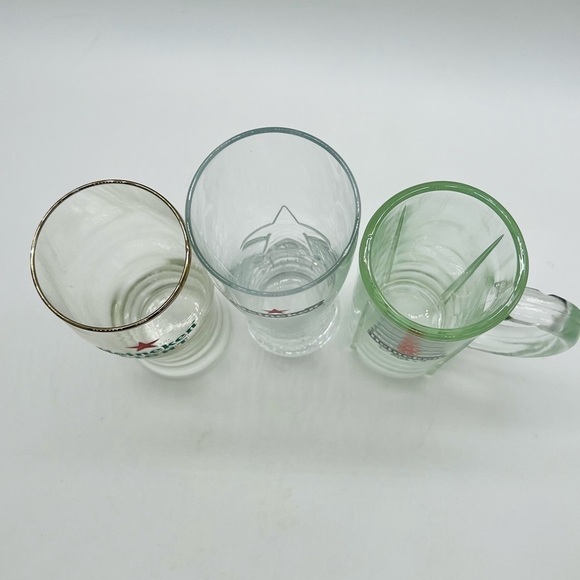 SET OF 3 HEINEKEN & HEINEKEN LIGHT BAR GLASSWARE - Picture 11 of 12